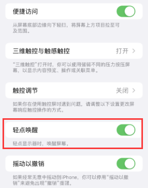 莒县苹果授权维修站分享iPhone轻点无法唤醒怎么办