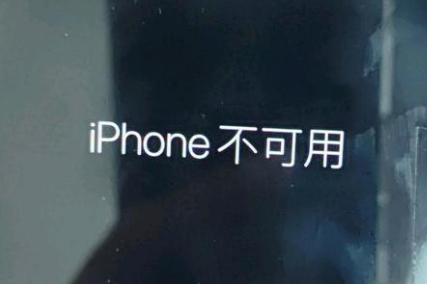 莒县苹果服务网点分享锁屏界面显示“iPhone 不可用”如何解决 