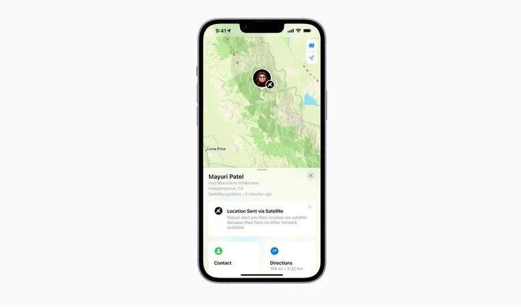 莒县苹果14维修分享iPhone14系列中 FindMy功能通过卫星分享位置方法教程 